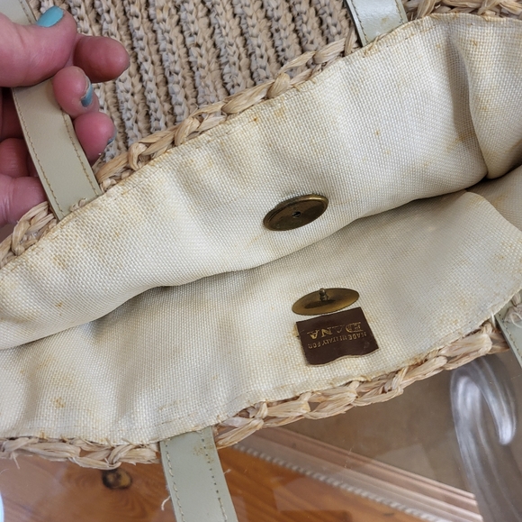 Made in Italy for Dana Woven Straw Handbag - Picture 7 of 10